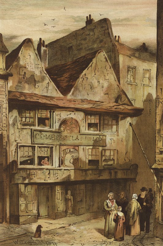 Dům Nell Gwynne, Drury Lane, Strand (chromolitho) od Waldo Sargeant