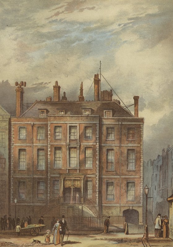 Powis House, v severozápadním úhlu Lincoln