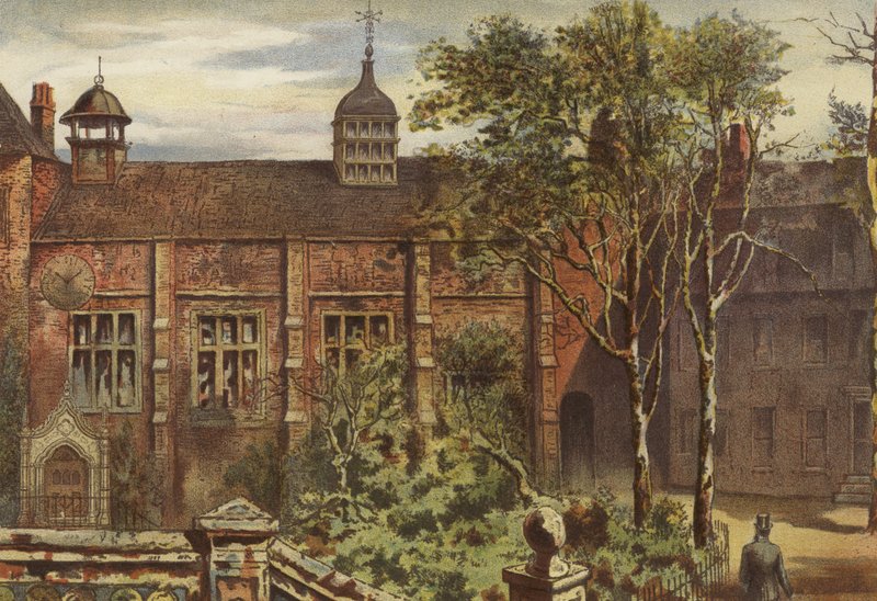 Staple Inn, First Court (chromolit) od Waldo Sargeant
