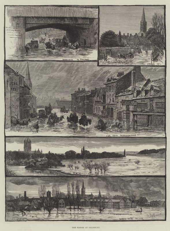 Povodně v Salisbury od Walter Bothams