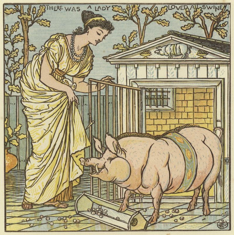 Byla jedna dáma milovala svině od Walter Crane