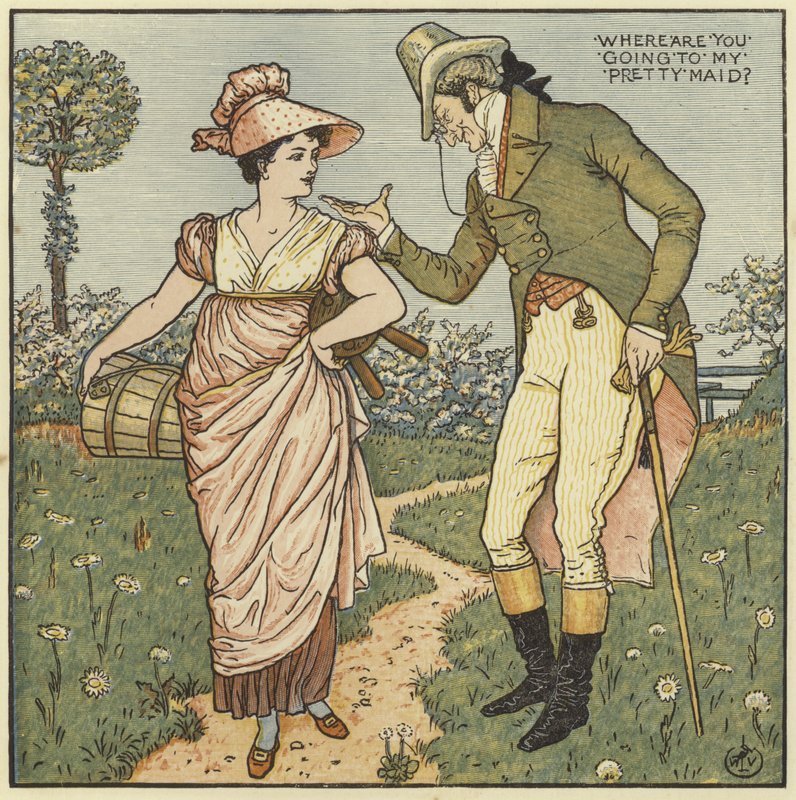 Kam jdeš, má krásná služebná od Walter Crane