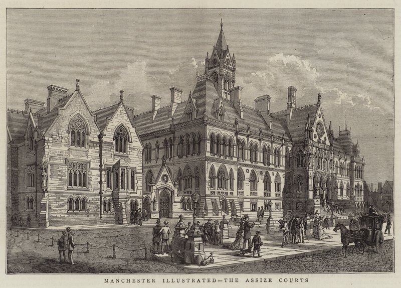Manchester Illustrated, porotní soudy od Walter Granville Smith