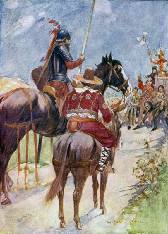 Ilustrace pro Dona Quijota od Walter Grieve