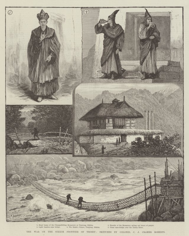 Válka na sikkimské hranici v Tibetu od Walter Paget