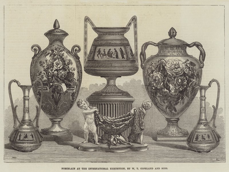 Porcelán na mezinárodní výstavě, W T Copeland and Sons od Thomas Walter Wilson