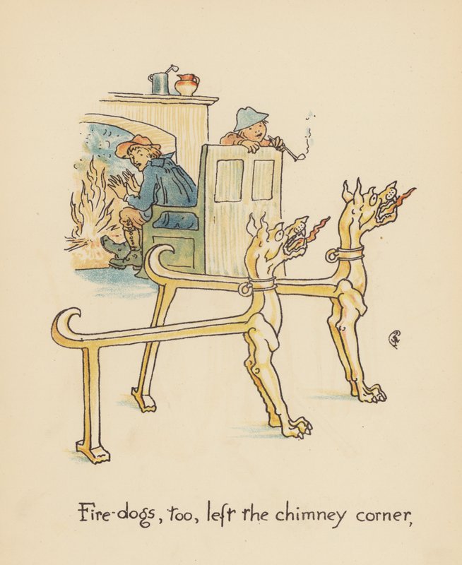 Ilustrace k filmu Legendy pro Lionela od Waltera Cranea (barevná litografie) od Walter (after) Crane