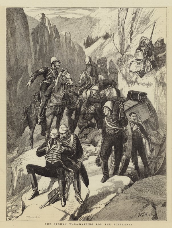 Afghánská válka, čekání na slony od Walter Charles Horsley