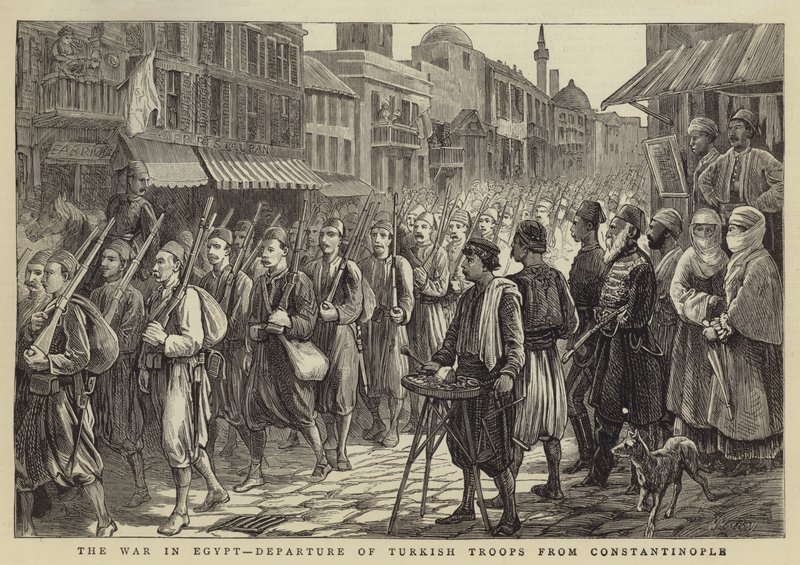 Válka v Egyptě, odchod tureckých vojsk z Konstantinopole od Walter Charles Horsley