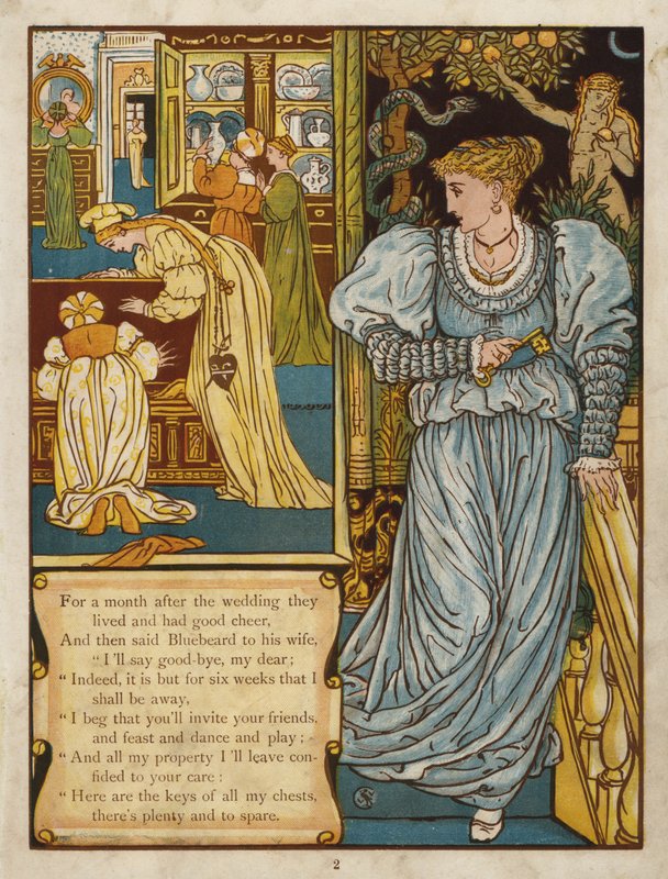 Modrovous (barva lito) od Walter Crane