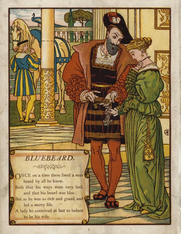 Modrovous (barva lito) od Walter Crane