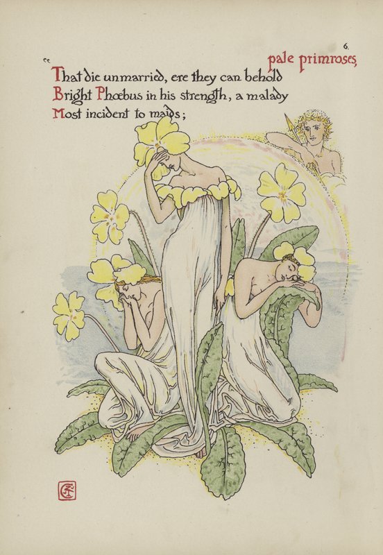 Květiny ze Shakespearovy zahrady od Walter Crane