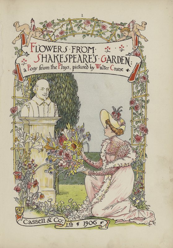 Květiny ze Shakespearovy zahrady od Walter Crane