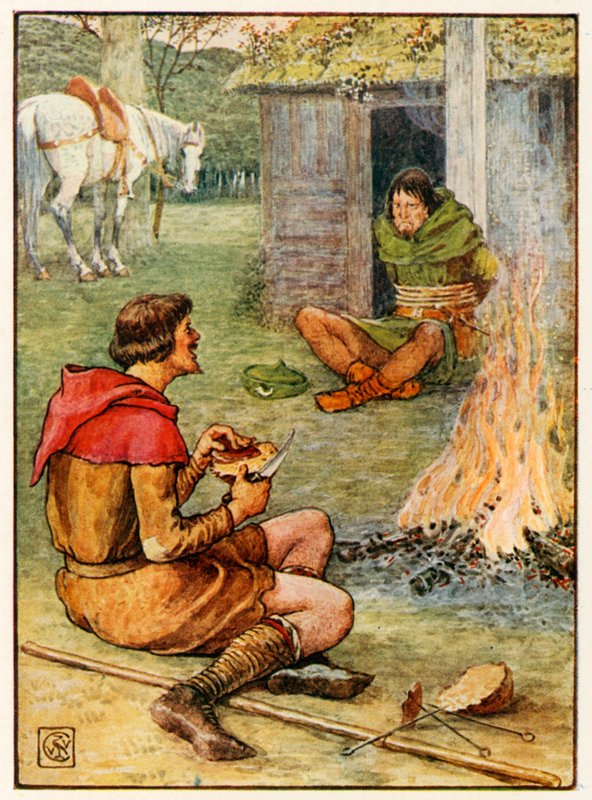 Malý John a lesník od Walter Crane