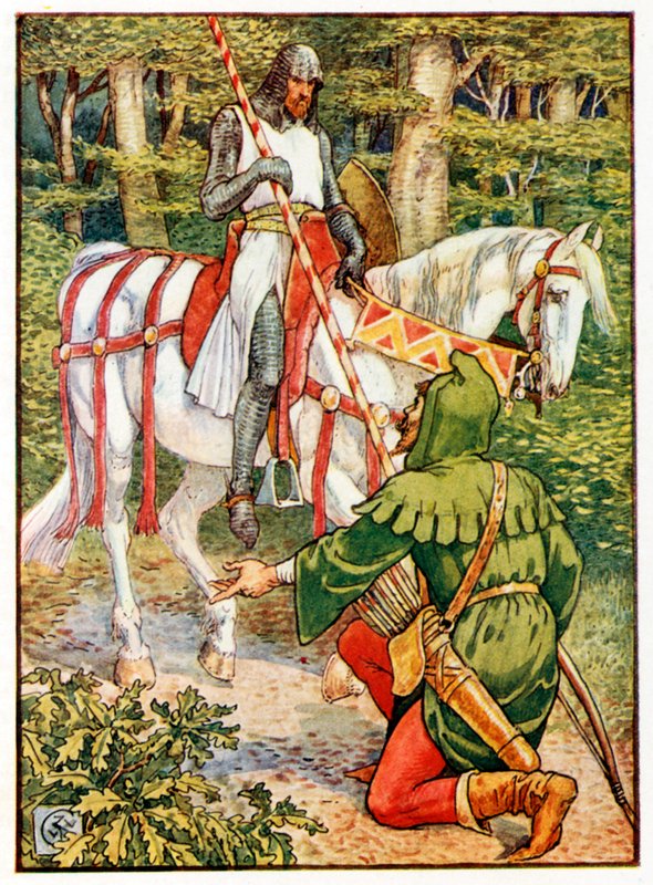 Lyttel John a Knyghte od Walter Crane