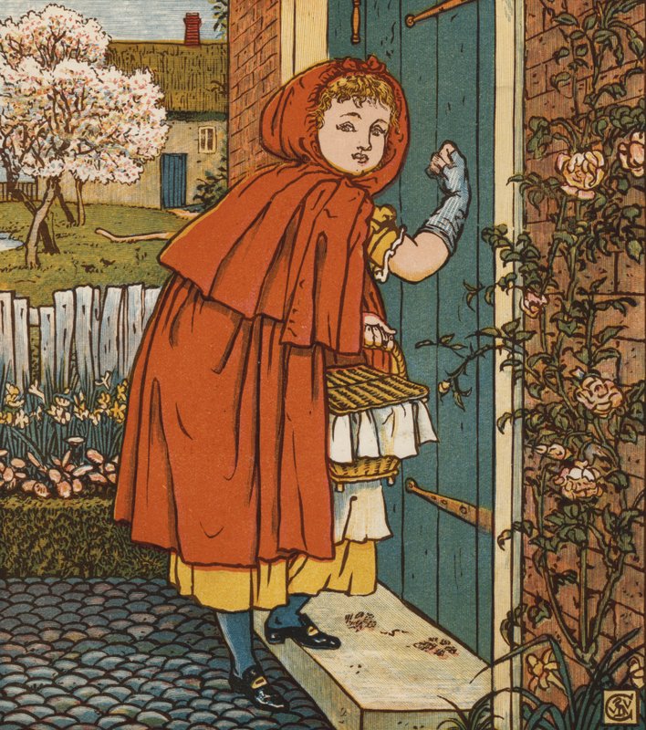 Červená karkulka (barva lito) od Walter Crane