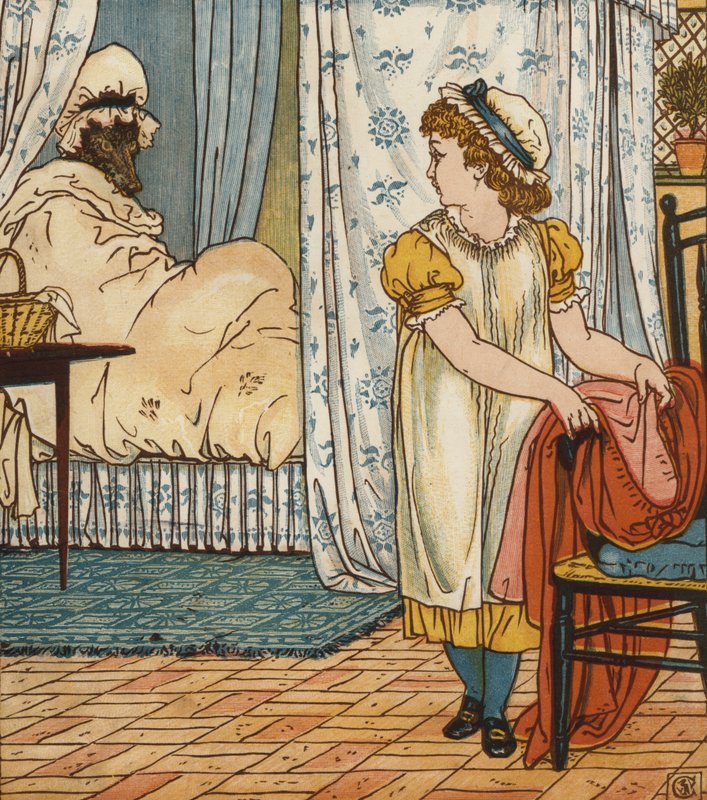 Červená karkulka (barva lito) od Walter Crane