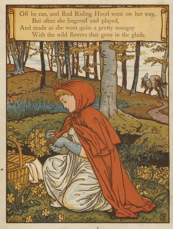 Červená karkulka (barva lito) od Walter Crane