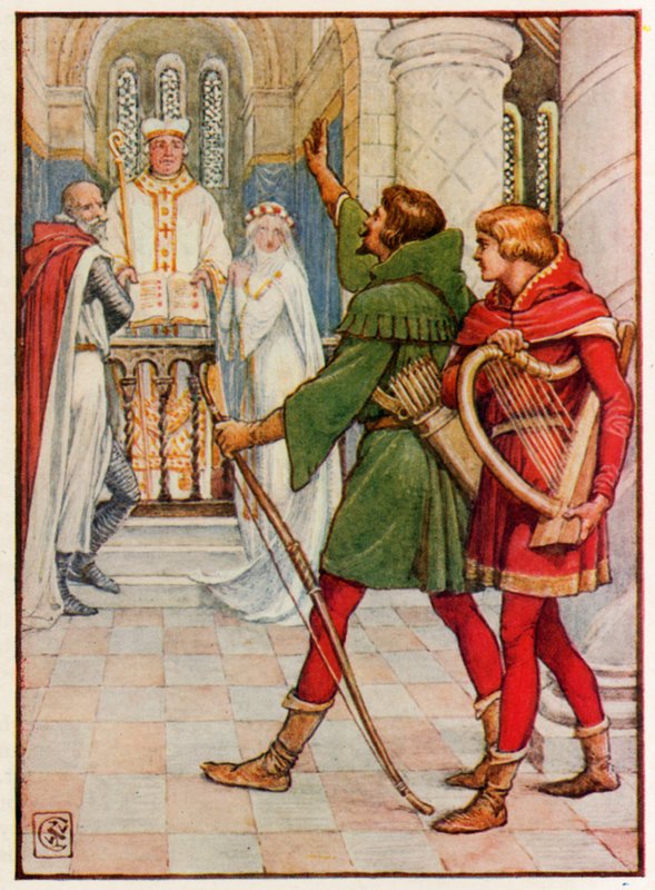 Robin Hood a Allin-a-Dale od Walter Crane