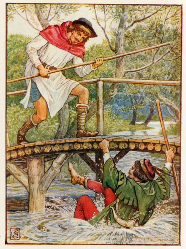 Robin Hood a Malý John od Walter Crane