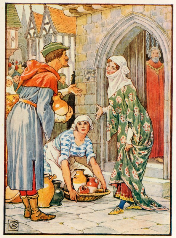 Robin Hood jako hrnčíř od Walter Crane