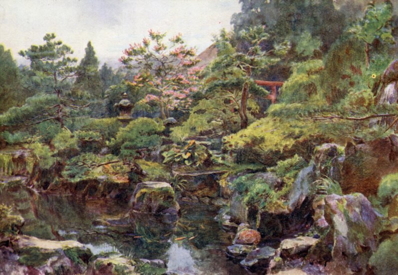 Skalní a vodní zahrada, Hakone od Walter Frederick Roofe Tyndale