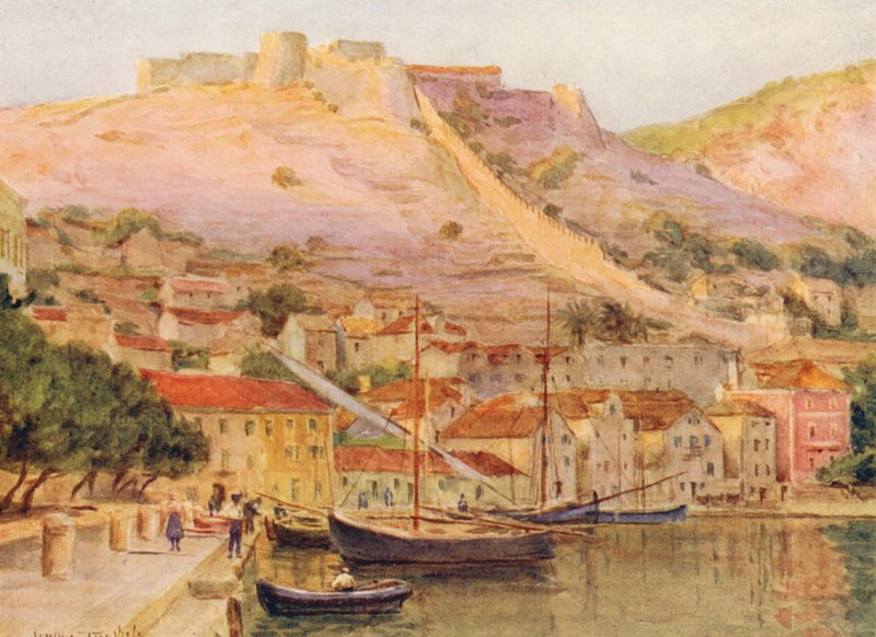 Lesina (barevná litografie) od Walter Frederick Roofe Tyndale