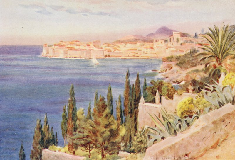 Ragusa (barevná litografie) od Walter Frederick Roofe Tyndale