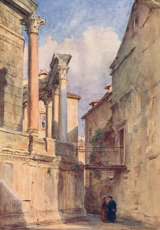 Mauzoleum, Spalato (barevná litografie) od Walter Frederick Roofe Tyndale