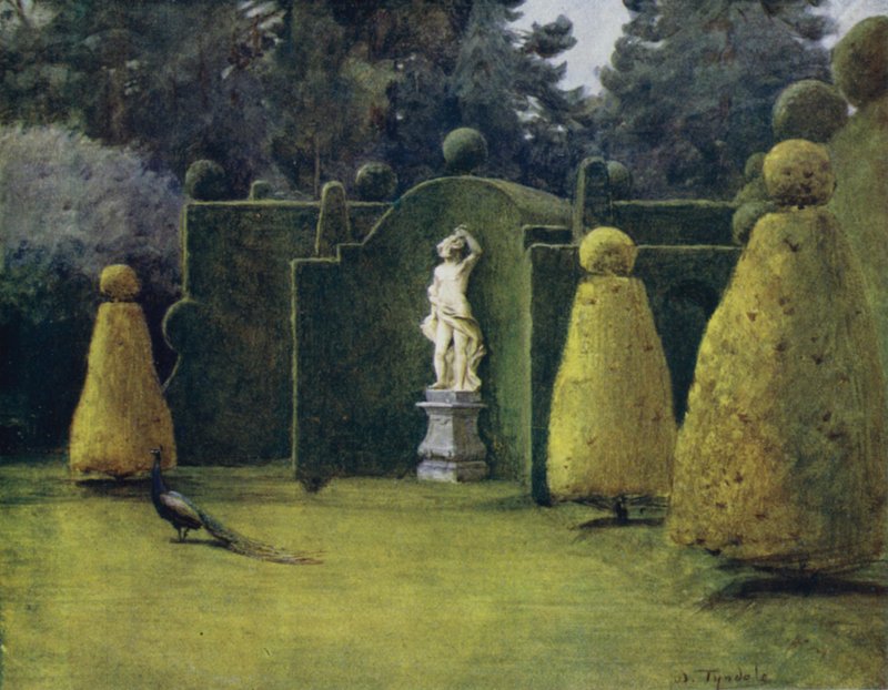 The New Forest: Bowling Green v Brokenhurst Park (barevné lito) od Walter Frederick Roofe Tyndale