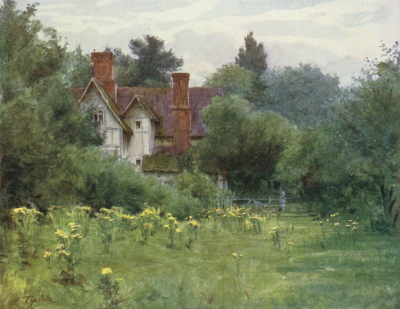 The New Forest: The Mill House, Brokenhurst (barevné lito) od Walter Frederick Roofe Tyndale