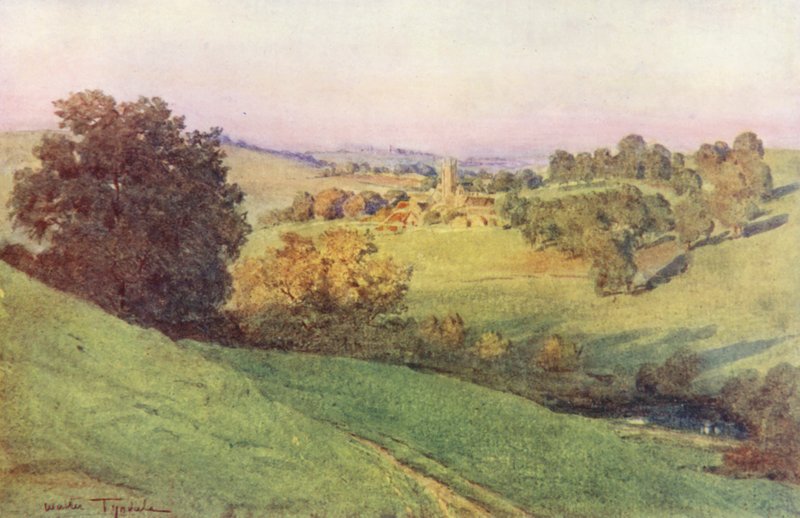 Wessex: Bathford, Somerset (barevná litografie) od Walter Frederick Roofe Tyndale
