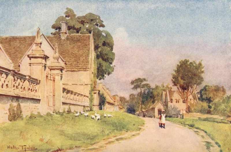 Wessex: Claverton Manor, nedaleko Bathu (barevná litografie) od Walter Frederick Roofe Tyndale