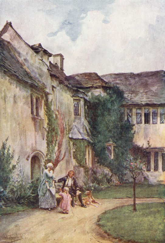 Wessex: Westwood Manor House (barevná litografie) od Walter Frederick Roofe Tyndale