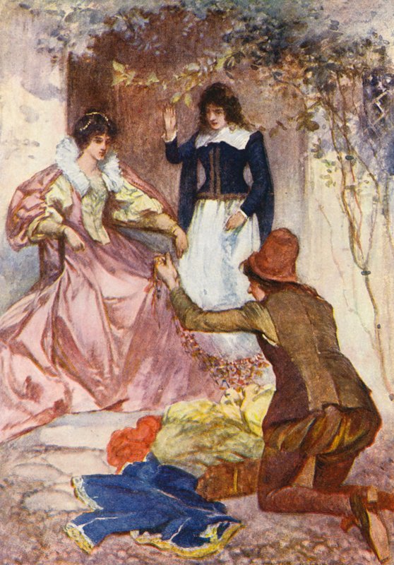 Ilustrace k filmu Kenilworth od Sira Waltera Scotta (barevná litografie) od Walter Grieve