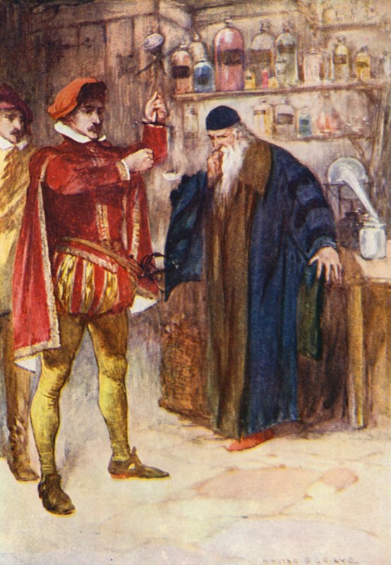Ilustrace k filmu Kenilworth od Sira Waltera Scotta (barevná litografie) od Walter Grieve