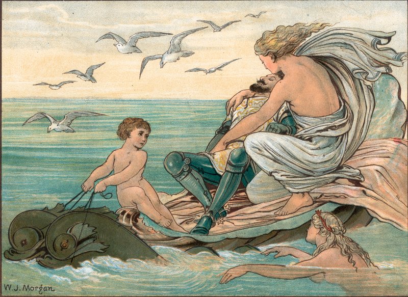 Cymoent a Marinell od Walter Jenks Morgan