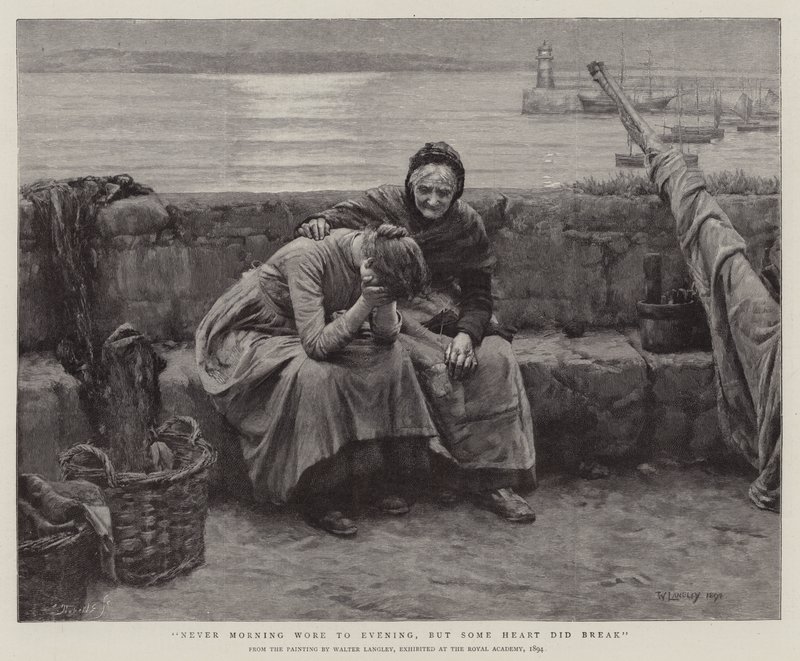 Nikdy od rána do večera, ale nějaké srdce se zlomilo od Walter Langley
