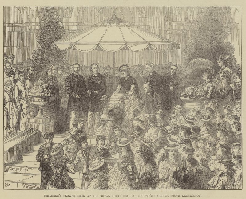 Dětská květinová výstava v zahradách Royal Horticultural Society
