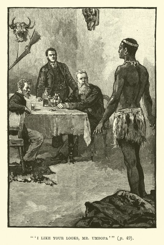 Ilustrace pro doly King Solomons od H Ridera Haggarda od Walter Paget
