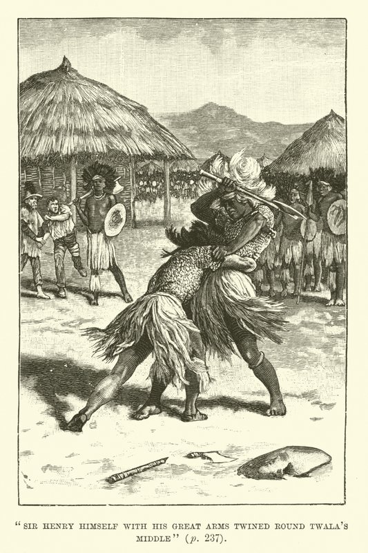 Ilustrace pro doly King Solomons od H Ridera Haggarda od Walter Paget