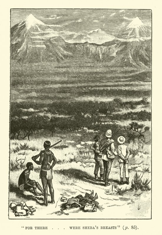 Ilustrace pro doly King Solomons od H Ridera Haggarda od Walter Paget
