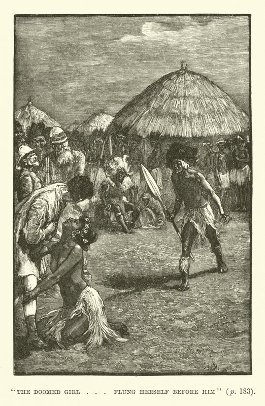 Ilustrace pro doly King Solomons od H Ridera Haggarda od Walter Paget