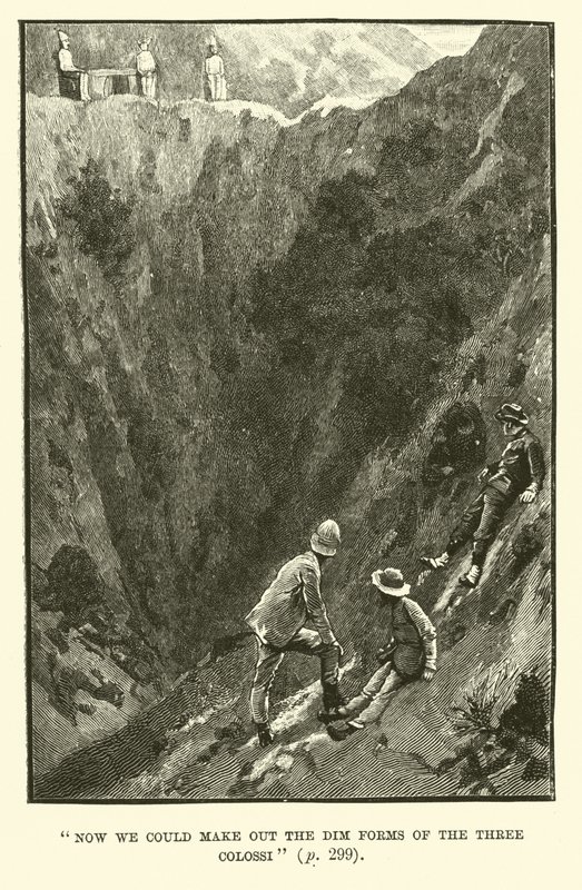 Ilustrace pro doly King Solomons od H Ridera Haggarda od Walter Paget