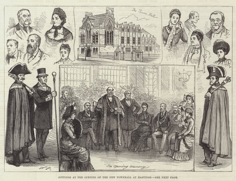 Jottings při otevření nové radnice v Hastingsu od Walter Paget