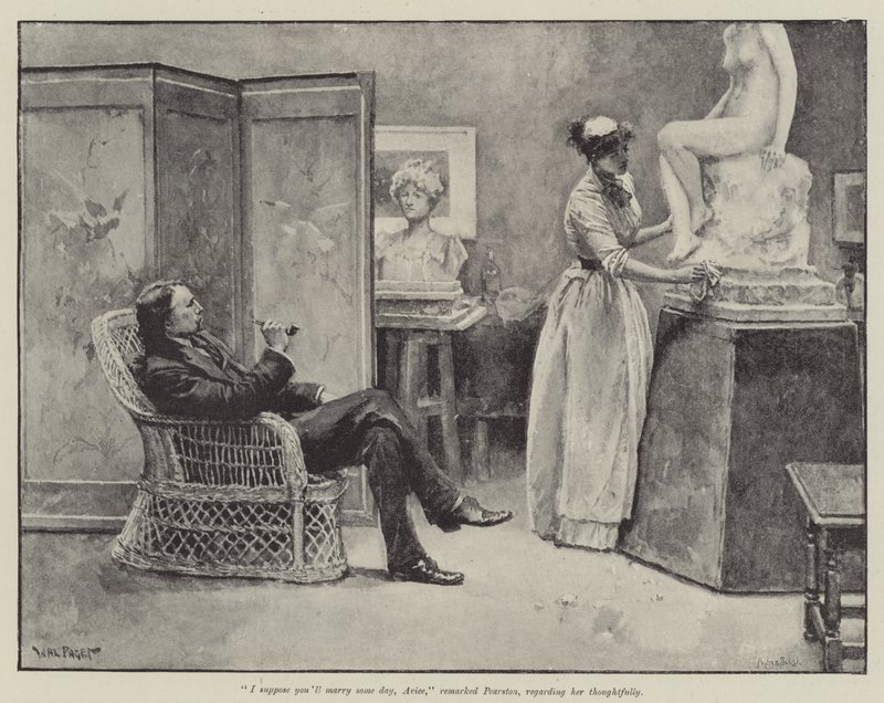 Pronásledování milovaného, Thomas Hardy od Walter Paget