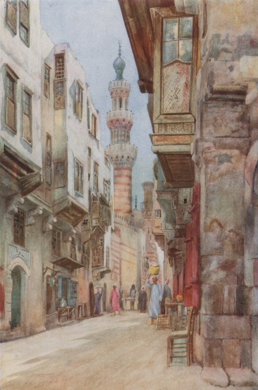 Brána mešity Ibrahima Agha, Káhira od Walter Spencer Stanhope Tyrwhitt