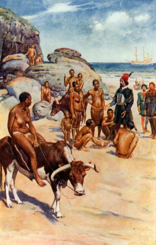 Portugalci a Hotentoti od Walter Stanley Paget