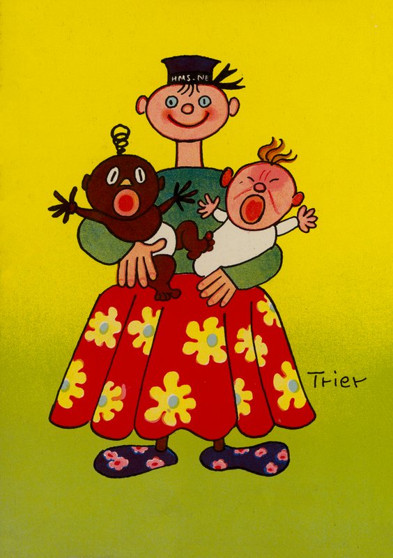 Jeden z Bláznivých lidí Waltera Triera (barevná litografie) od Walter Trier