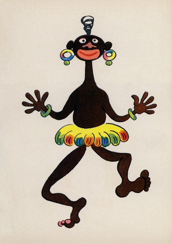 Jeden z Bláznivých lidí Waltera Triera (barevná litografie) od Walter Trier